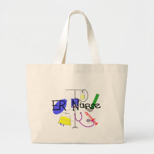 Grand Tote Bag Conception de matériel médical d'infirmière d'ER