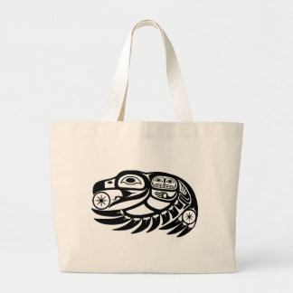 Grand Tote Bag Conception de Natif américain de Raven
