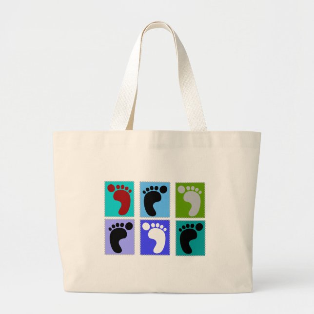 Grand Tote Bag Conception de Popart de cadeaux de pédicure des (Devant)