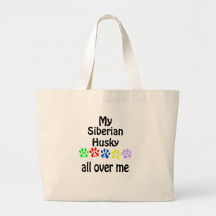Grand Tote Bag Conception de promenades de costaud sibérien