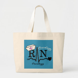 Grand Tote Bag Conception des cadeaux QRS de RN d'infirmière
