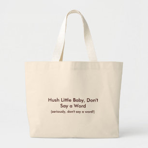 Grand Tote Bag Conception drôle de maman de petit bébé de sile