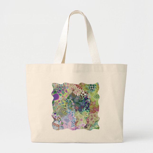 Grand Tote Bag conception multiabstraite (Devant)
