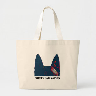 Grand Tote Bag Conception pointue de nation d'oreille