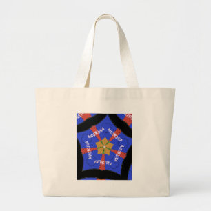 Grand Tote Bag Conception Tribale Africaine : Hakuna Matata