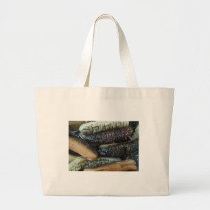 Grand Tote Bag Concombre de mer ... Nourriture du marché du Yaowa