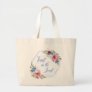 Grand Tote Bag Confiance Dans Le Seigneur