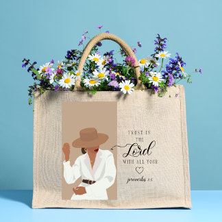 Grand Tote Bag Confiance dans le Seigneur Christian Woman