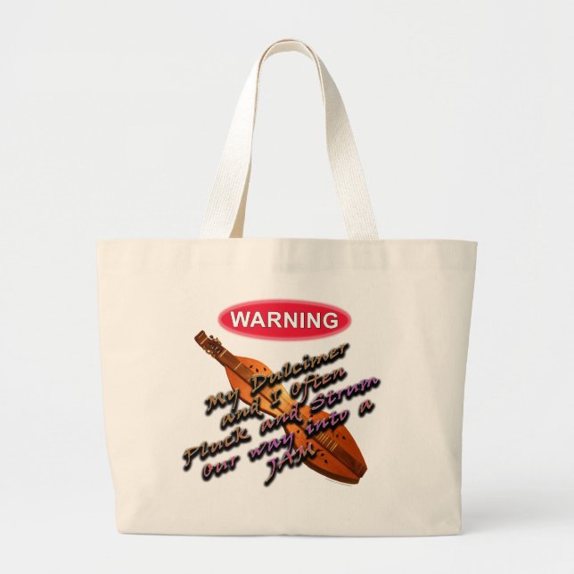 Grand Tote Bag Confiture Fourre-tout de dulcimer (Devant)