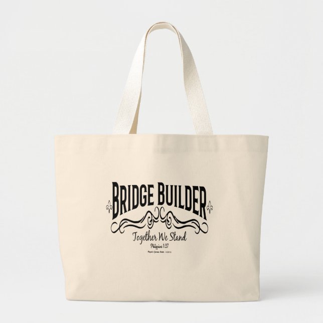 Grand Tote Bag Constructeur de pont (Devant)