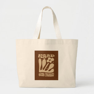 Grand Tote Bag Continuez d'aller de l'avant