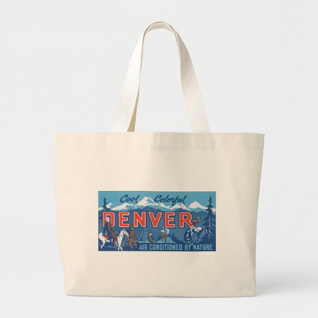 Grand Tote Bag Cool Colorful Denver (Devant)