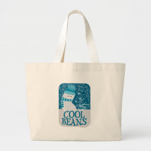 Grand Tote Bag Cool haricots Cartoon Bean Humour Slogan