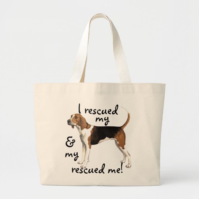 Grand Tote Bag Coonhound de marcheur de Treeing de délivrance (Devant)