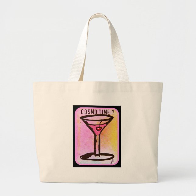 GRAND TOTE BAG COPIE DE MARTINI DE ROSE DE TEMPS DE COSMO (Devant)