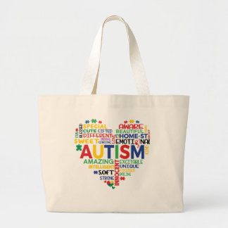 Grand Tote Bag corazon autismo