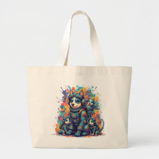 Grand Tote Bag Cosmic Pups Astro Crew - Tote