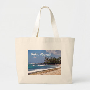 Grand Tote Bag Côte Nord sur l'île d'Oahu à Hawaii