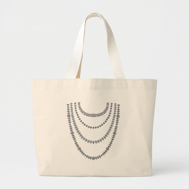 Grand Tote Bag Couches de diamants (Devant)