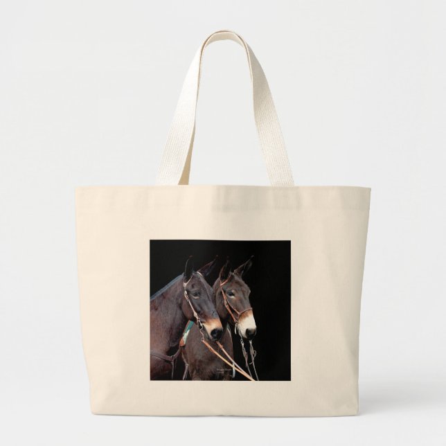 Grand Tote Bag Couple de mule (Devant)