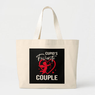 Grand Tote Bag Couple favori de Cupid - Funny Valentine's Day