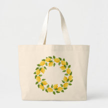 Couronne de citrons d'aquarelle