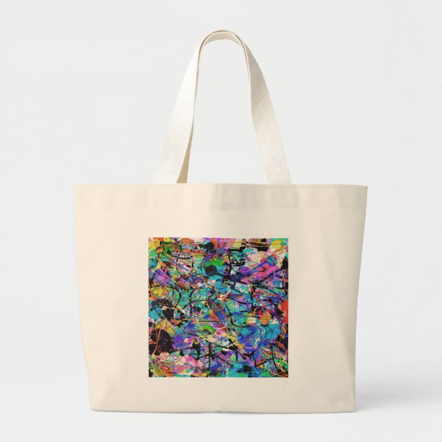 Grand Tote Bag Coussins de peinture (Devant)