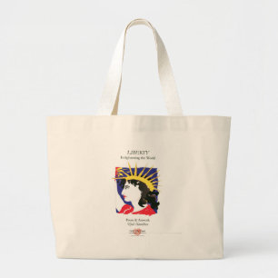 Grand Tote Bag Couverture-Dame Liberty/sac