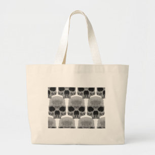 Grand Tote Bag crâne de goth