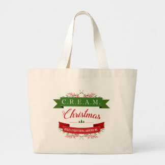 Grand Tote Bag CREAM Christmas Rules! Jumbo Tote