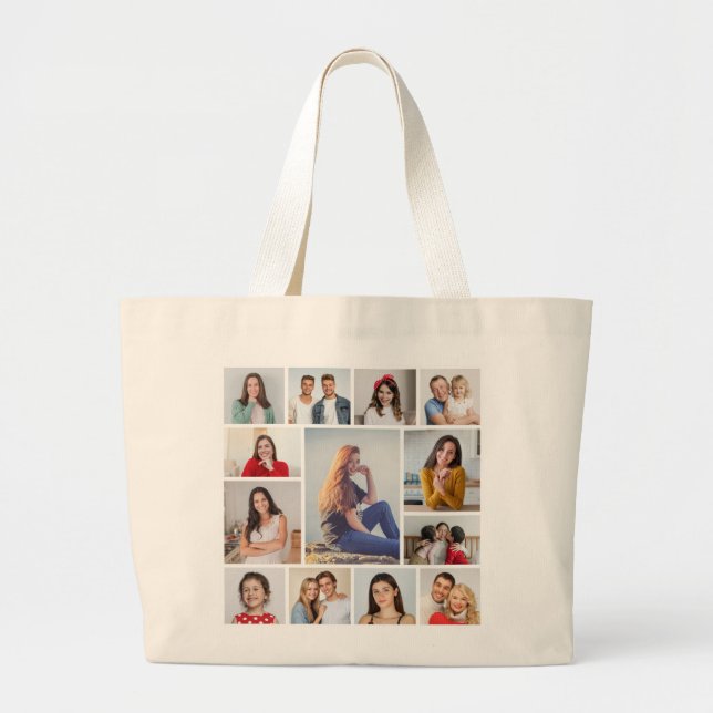 Grand Tote Bag Créez votre propre collection photo 13 (Devant)
