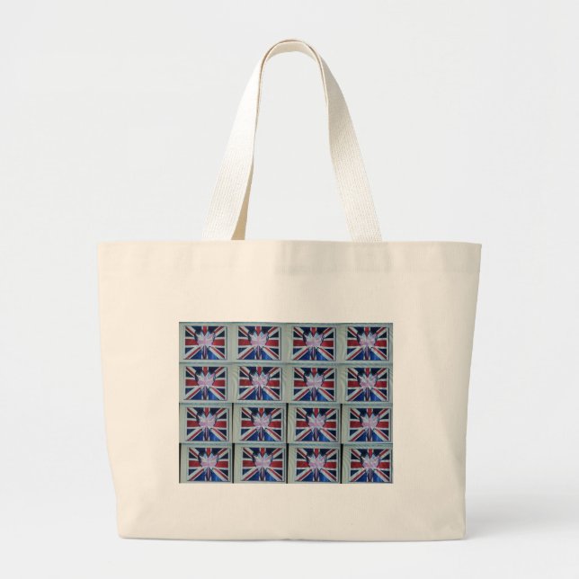 Grand Tote Bag Créez votre propre drapeau national du Royaume-Uni (Devant)