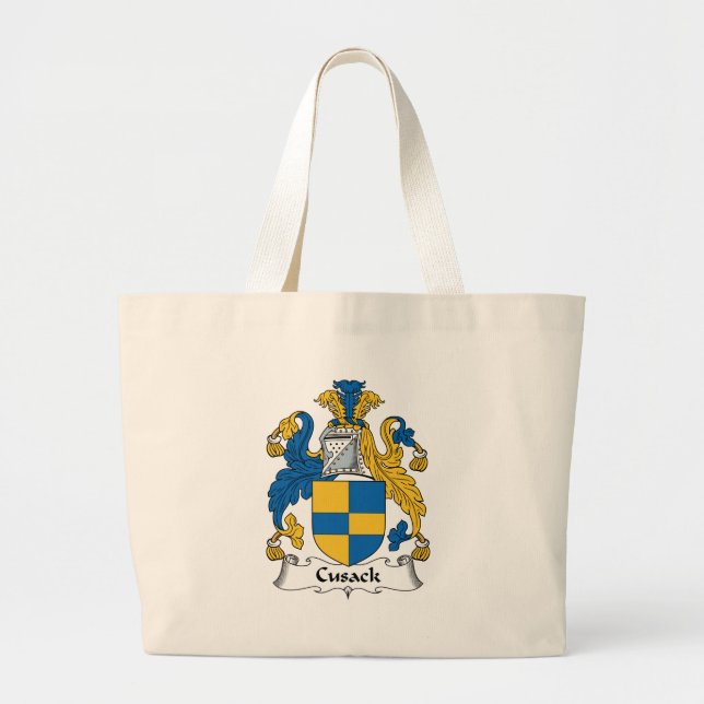 Grand Tote Bag Crête de famille de Cusack (Devant)