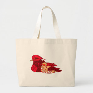 Grand Tote Bag Crimson Duck Splendor