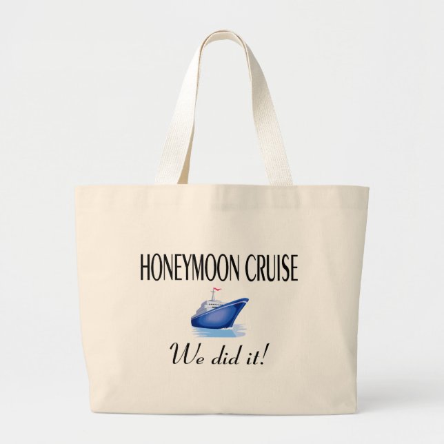 Grand Tote Bag Croisière de lune de miel (Devant)