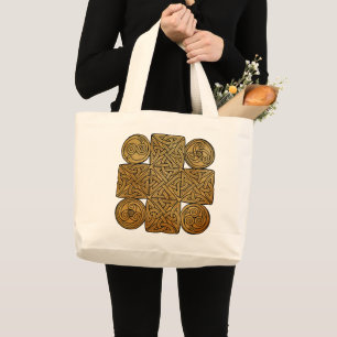 Grand Tote Bag Croix de nouage celtique