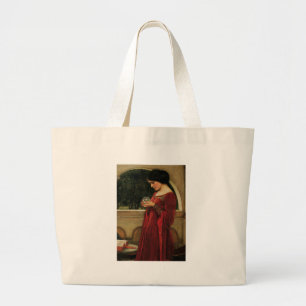 Grand Tote Bag Crystal Ball Woman Waterhouse Peinture