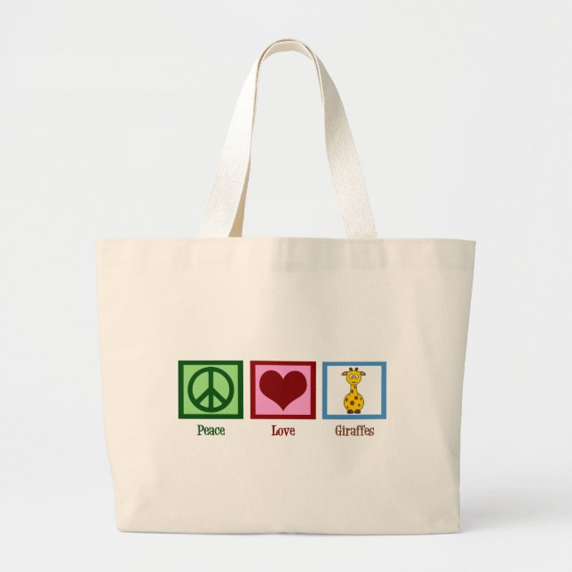 Grand Tote Bag Cute Giraffe (Devant)