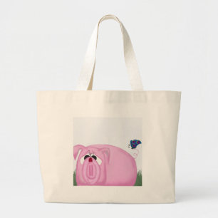 Grand Tote Bag Cute Piglet Chumley Et De Beaux Amis
