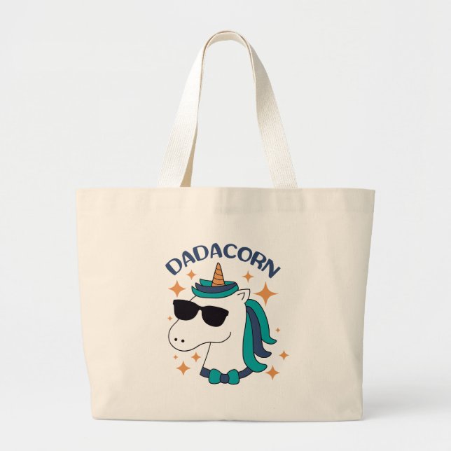 Grand Tote Bag Dadacorn Avec Lunettes De Soleil (Devant)
