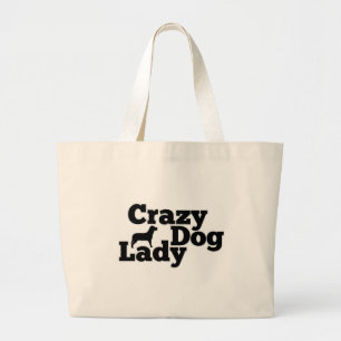 Grand Tote Bag Dame de chien fou