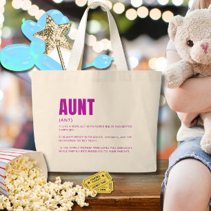 Grand Tote Bag Définition de Tante Drôle