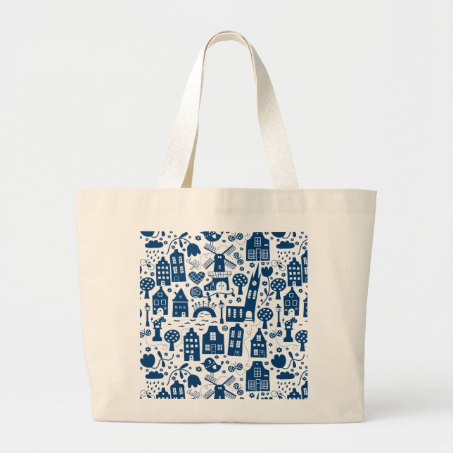 Grand Tote Bag Delf Blue (Devant)