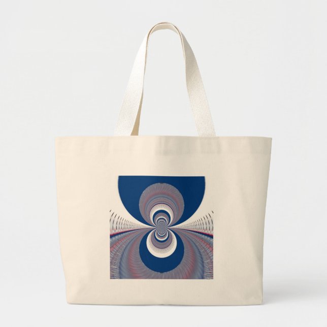 Grand Tote Bag Demi bleu (Devant)