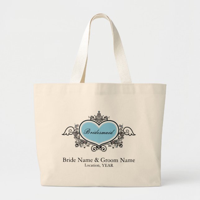 Grand Tote Bag Demoiselle d'honneur (Devant)