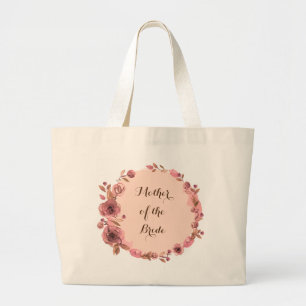 Grand Tote Bag Demoiselle d'honneur Mariée Mère du marié Fleurist