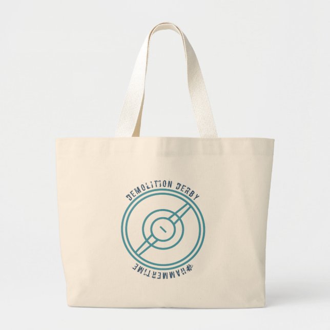 Grand Tote Bag Démolition Derby - station bleue (Devant)