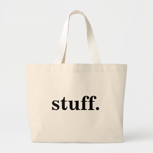 Grand Tote Bag des trucs. (Devant)