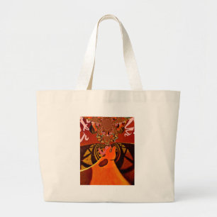 Grand Tote Bag Design d'image de Just Funny Giraffe