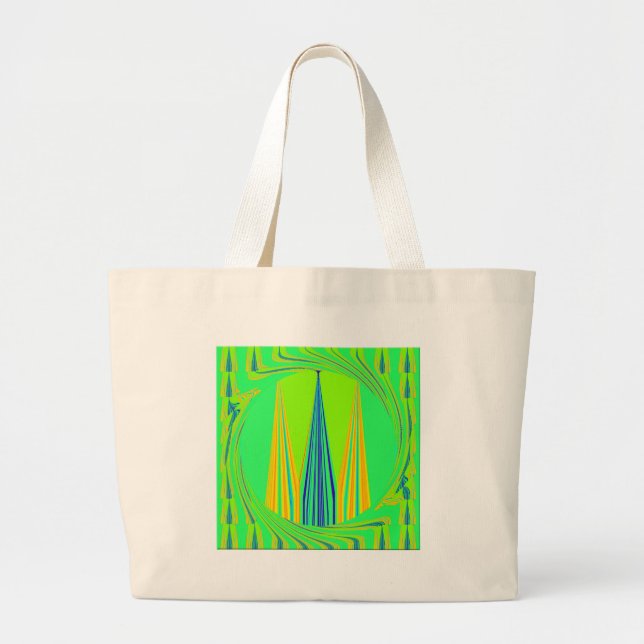 Grand Tote Bag Design géométrique Edgy (Devant)